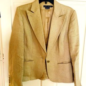 Purple label linen blazer